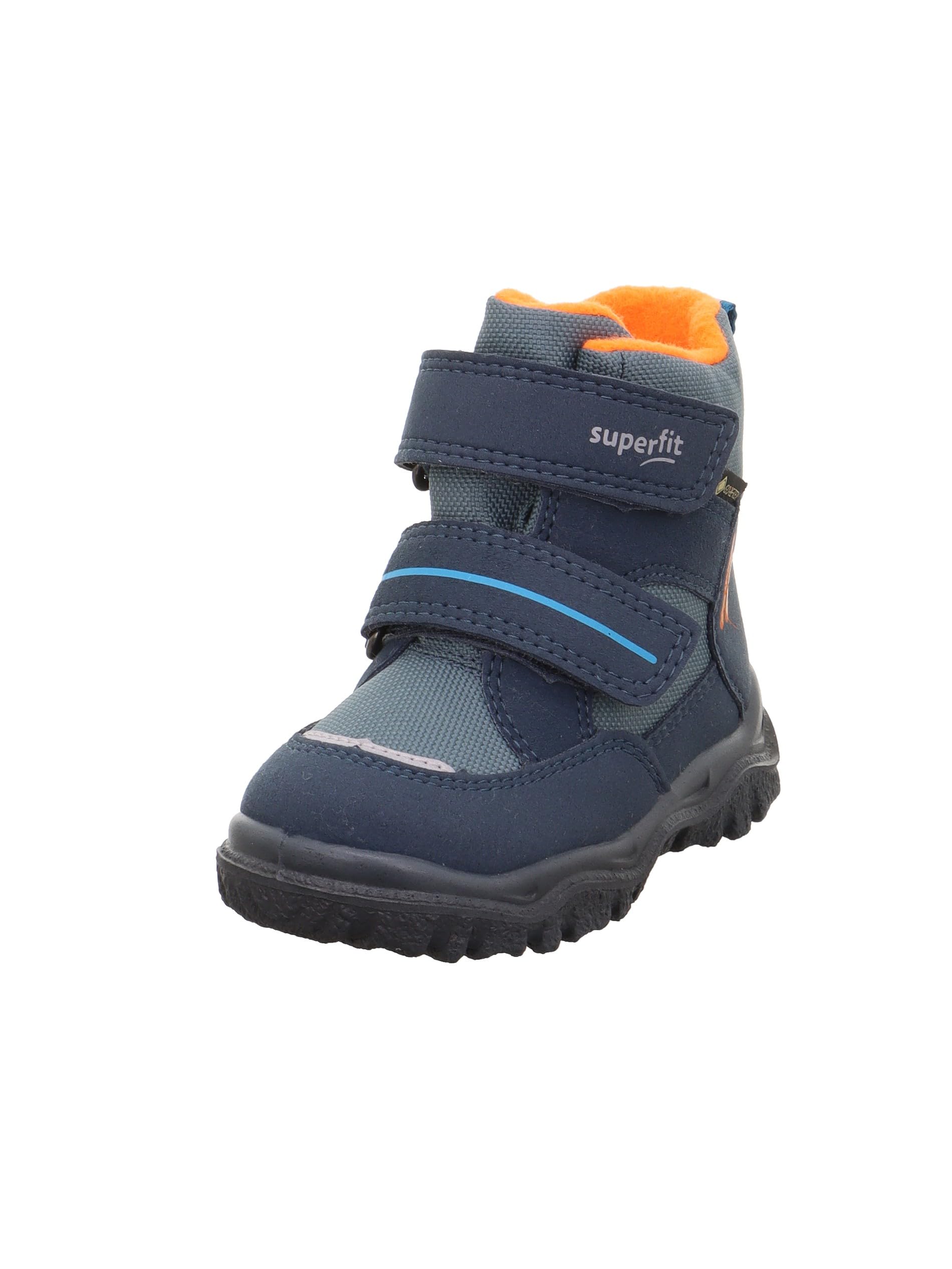 Superfit Boys' Husky1 Gore-Tex 1-006045 Boots, Blue Orange 8050, 4 UK Child