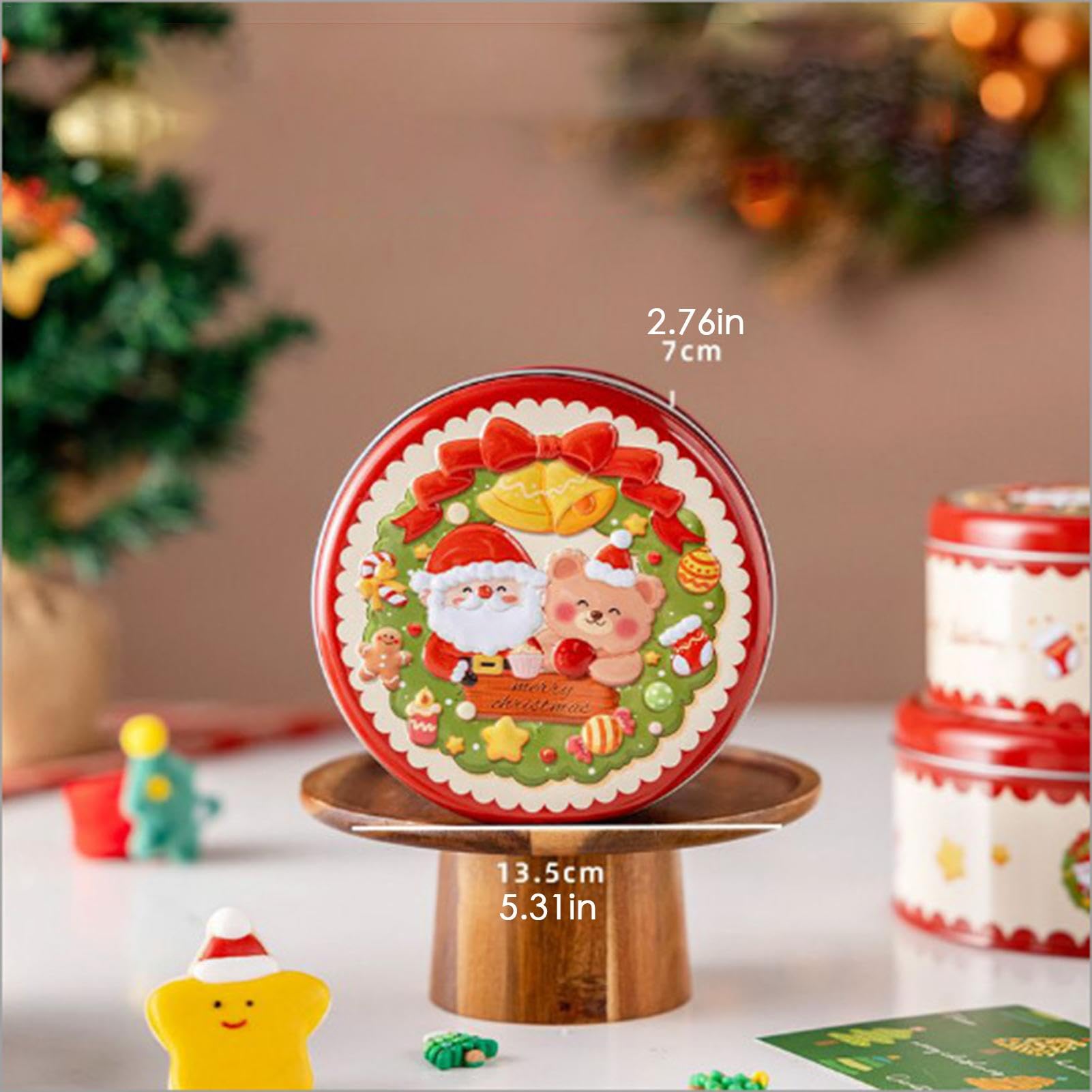 Amazon.co.jp: Pzuryhg クリスマスクッキー缶、クリスマスクッキー缶