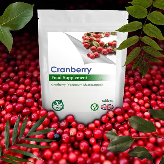 Cranberry Extract 12000mg Tablets, Natural UTI Support, Bladder Health (Pack of 60)