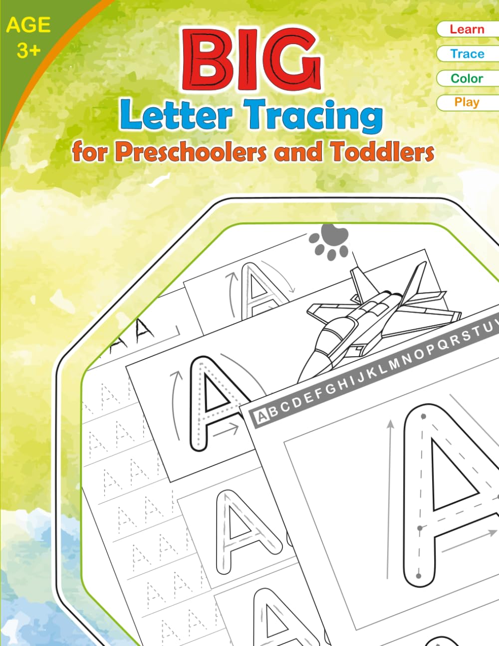 Big Letter Tracing Handwriting Workbook for Kids