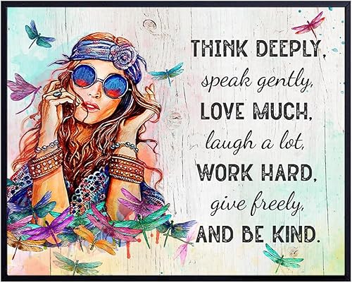 Miniatura 1 de YELLOWBIRD ART & DESIGN Inspiration - Decoración boho-chic - Arte de pared hippie - Carteles inspiradores para mujeres - Regalos motivacionales para