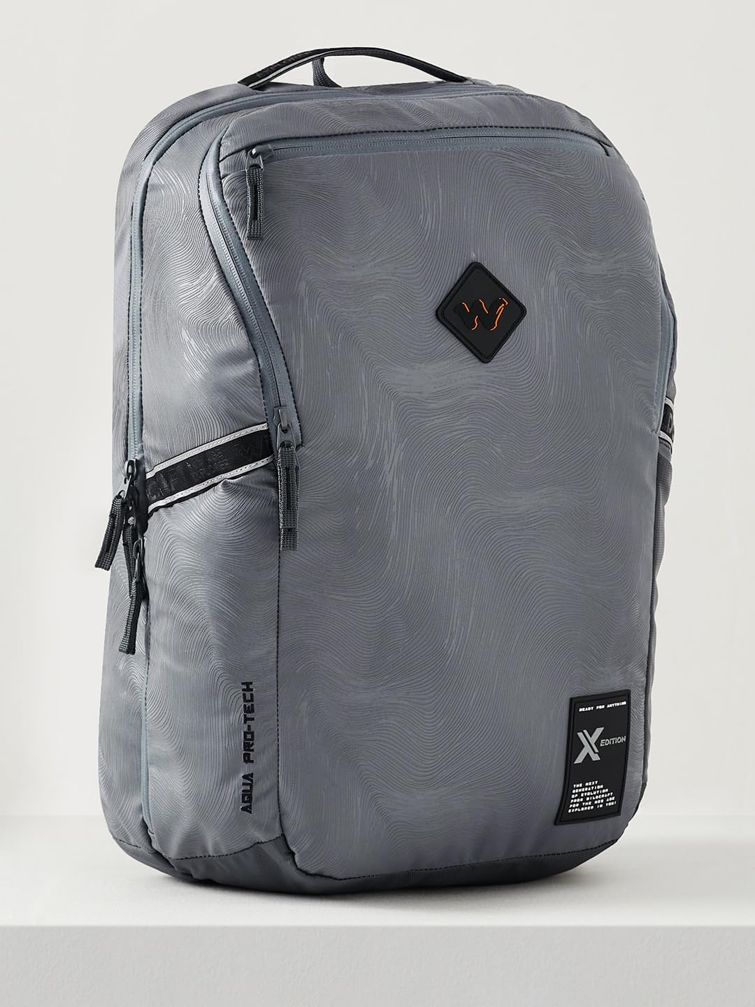 Wildcraft Polyester Torres Plus 23 Laptop Backpack for Travel, Gym, Office | Unisex Backpack with Rain cover | Bags for Mens & Womens (Topo_Grey,23 L)