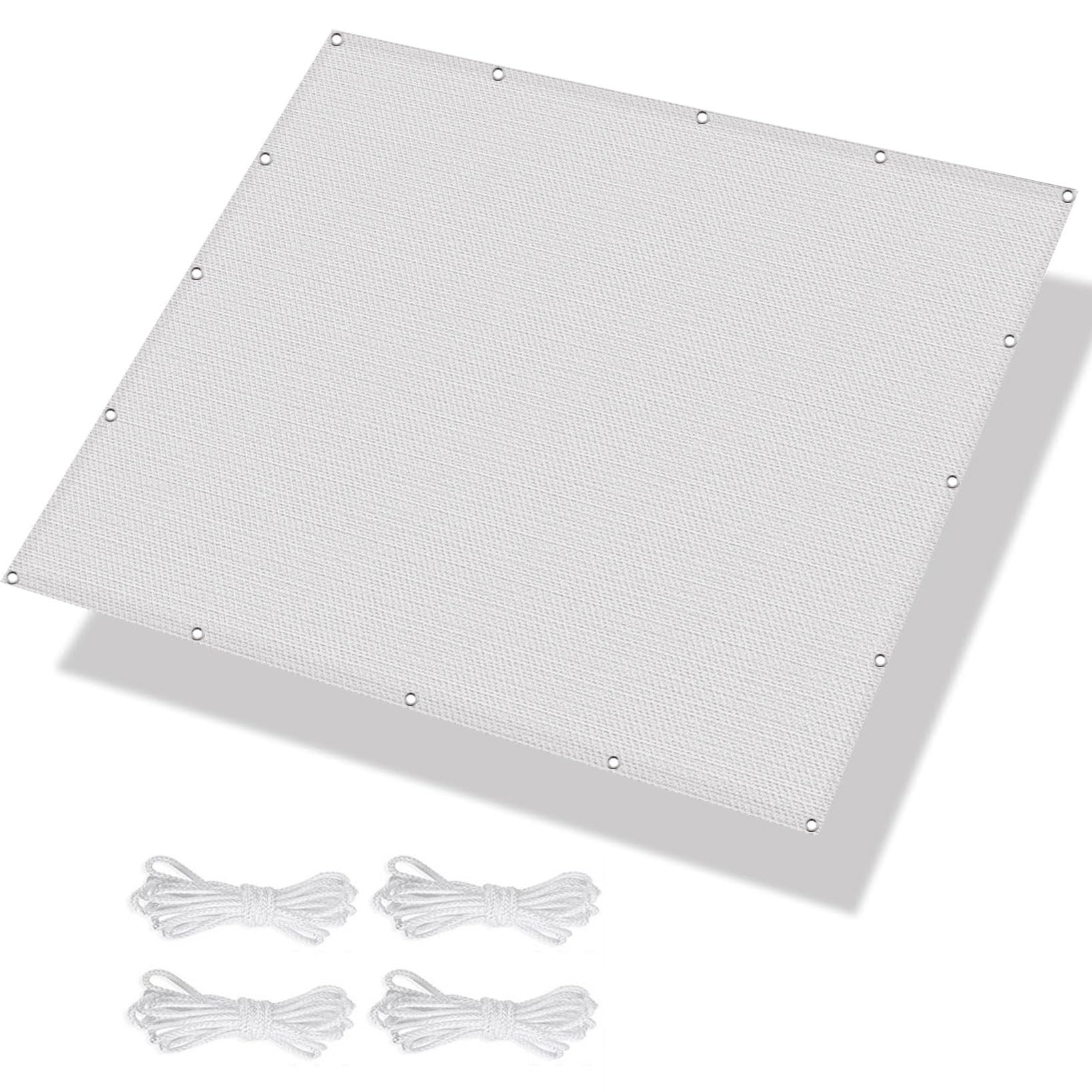 Voile d'ombrage rectangulaire 4.5x9.5 m pour bloquer la chaleur et les UV