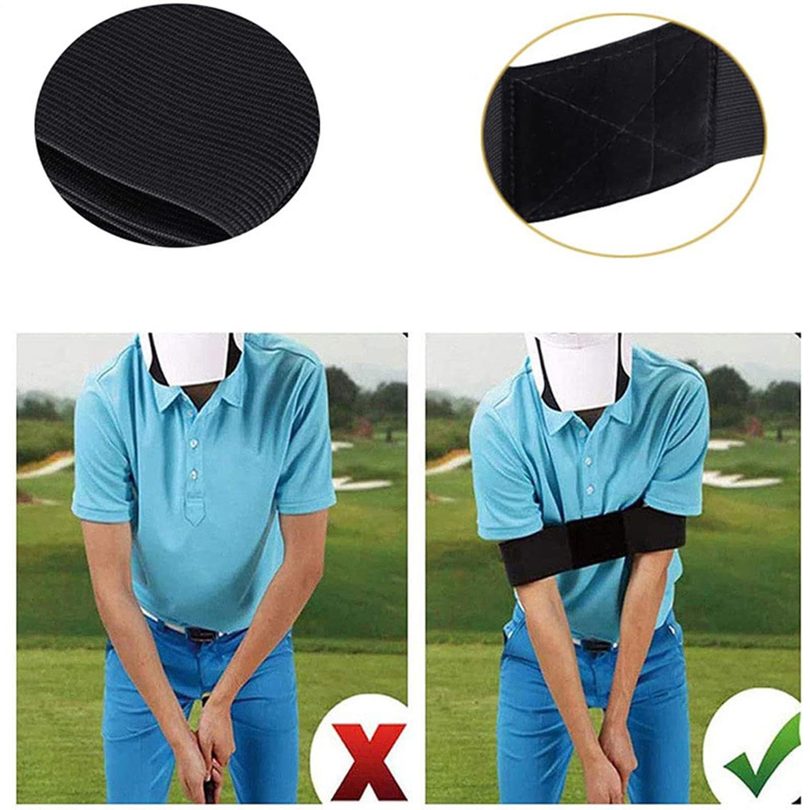 Murman 2 Pezzi Golf Swing Trainer Aiuto, Cintura Di Correzione Postura Braccio per Principianti