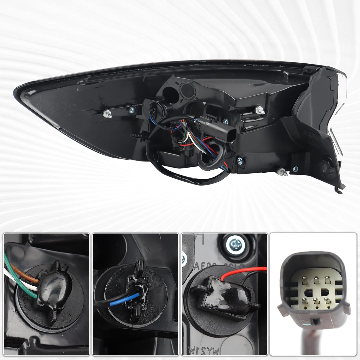 LED Outer Tail Light Rear Lamp Assembly Compatible with 2020-2022 Ford Escape Right Passenger Side LJ6Z-13404-E