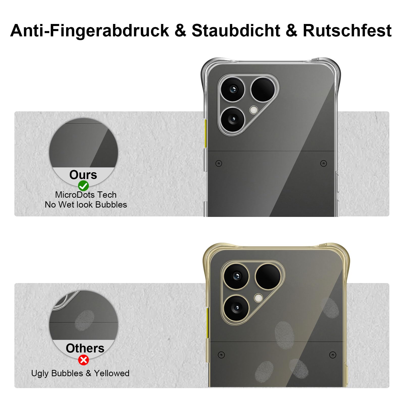 Coque Transparente Avec Cordon Pour Fairphone 6 - Housse TPU Anti-jaune, Protection Anti-chocs, Lanière Ajustable