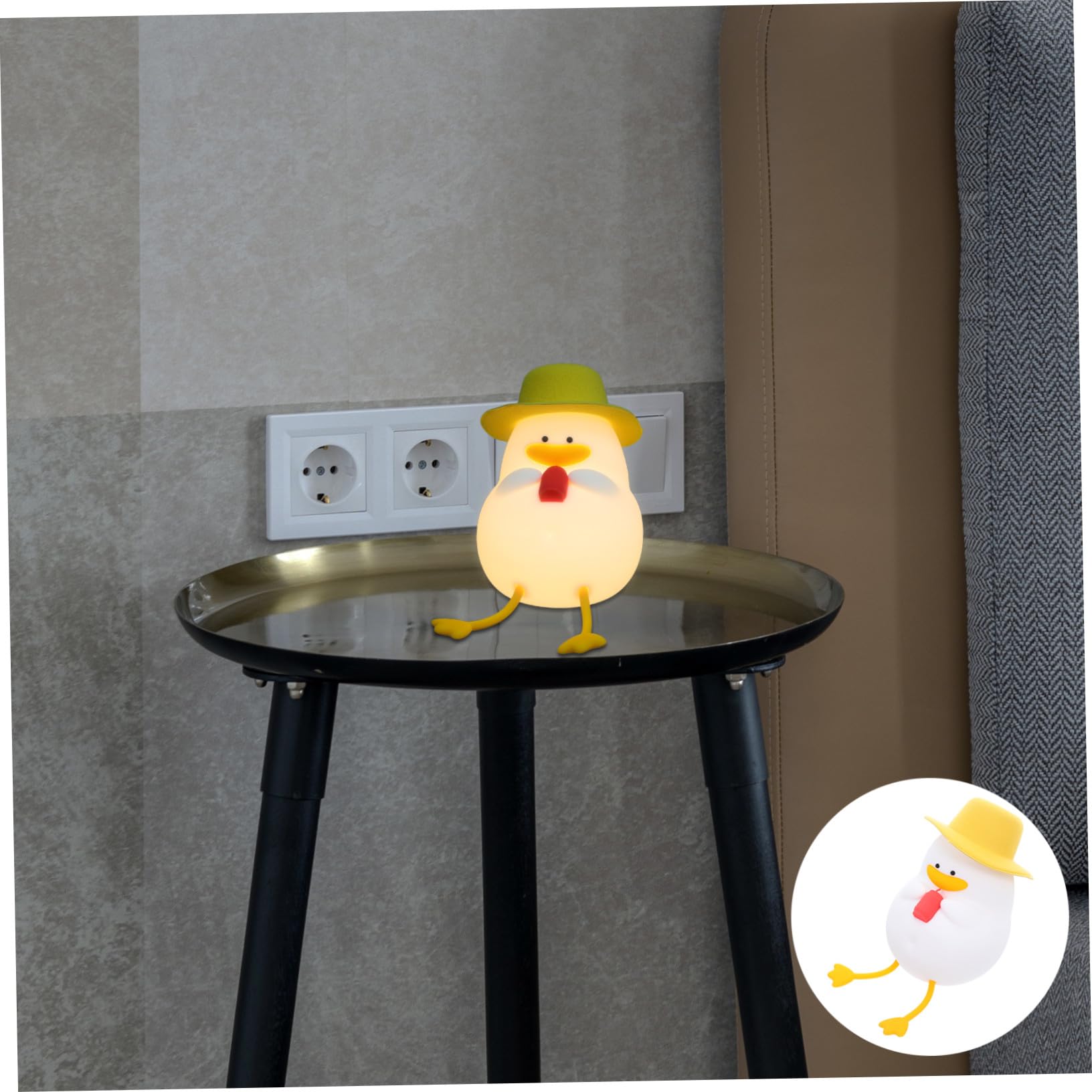 Lampada Anatra in Silicone con LED Luce Calda e Morbida per Cameretta Ragazzo Ragazza Touch Control Portatile per Allattamento e Viaggi Illuminazione per