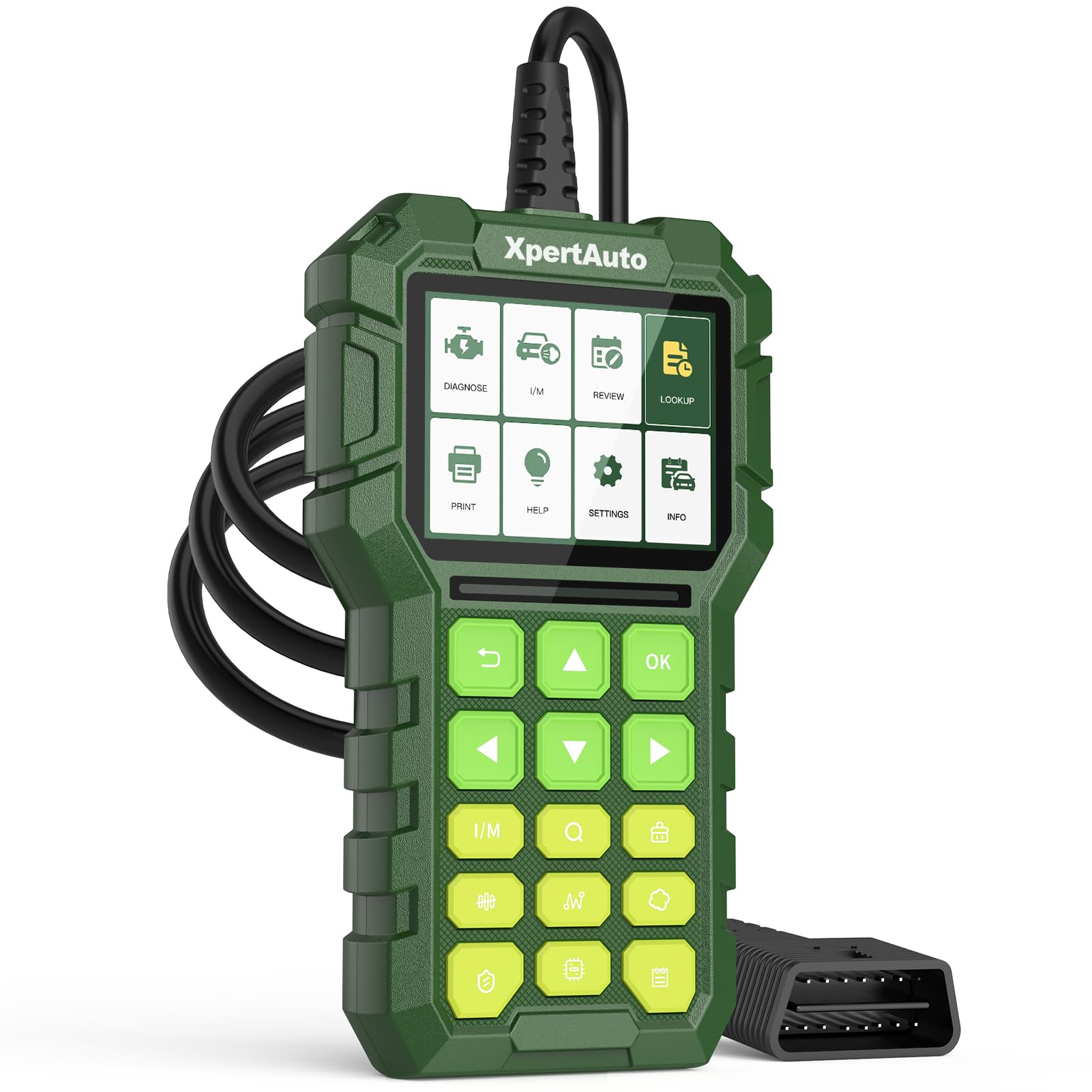 C303 OBD2 Scanner Live Data Professional Mechanic Universal OBDII Diagnostic Code Reader Tool for Clearing Fault Code Check Engine Light, Freeze Fram,I/M Readiness, Data Printing