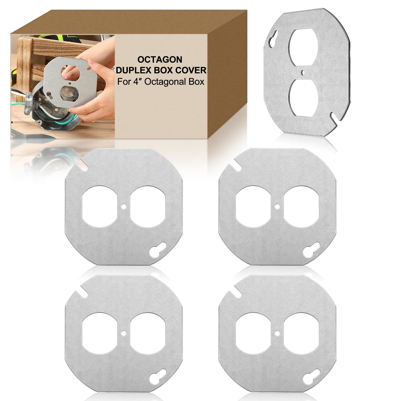 Couvercle électrique galvanisé Copkim 10,2 cm avec trous