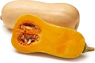 KikiBirds Organic Butternut Squash - Fresh US-Grown, Nutrient-Packed Winter Squash for Roasting, Soups & Pies | 1 Each