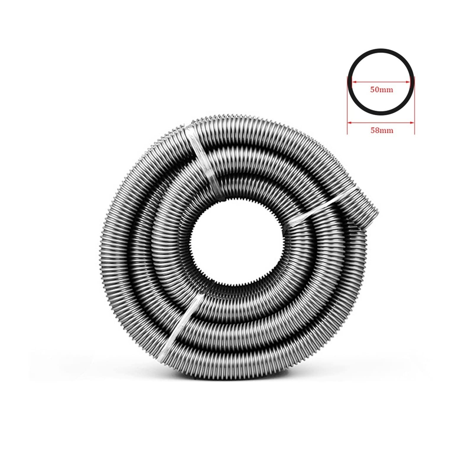 Manguera Larga Flexible Manguera de aspiradora de 50 mm, Tubo de aspiradora de Fuelle de fábrica, Repuesto de tubería Blanda