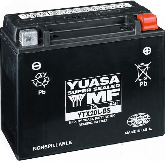 SeaDoo New OEM Lead Battery 18 Amperes Wet, (YTX20HLPW), 415129898