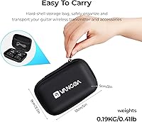 Vista 7 de Vangoa Sistema de guitarra inalámbrica con estuche de almacenamiento, audio recargable de 2.4 GHz, guitarra inalámbrica con enchufe silencioso, 4
