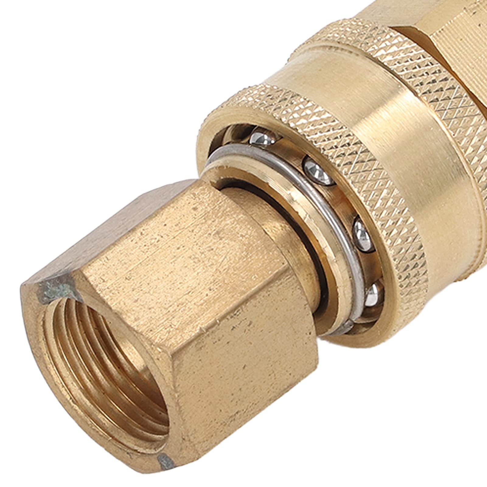 Ejoyous Raccordi a Connessione Rapida per Idropulitrice 5000PSI Raccordi Rapidi per Idropulitrice in Ottone Connettori Femmina Maschio con Bloccaggio a Sfera in Acciaio Inossidabile per Pompa a Tubo