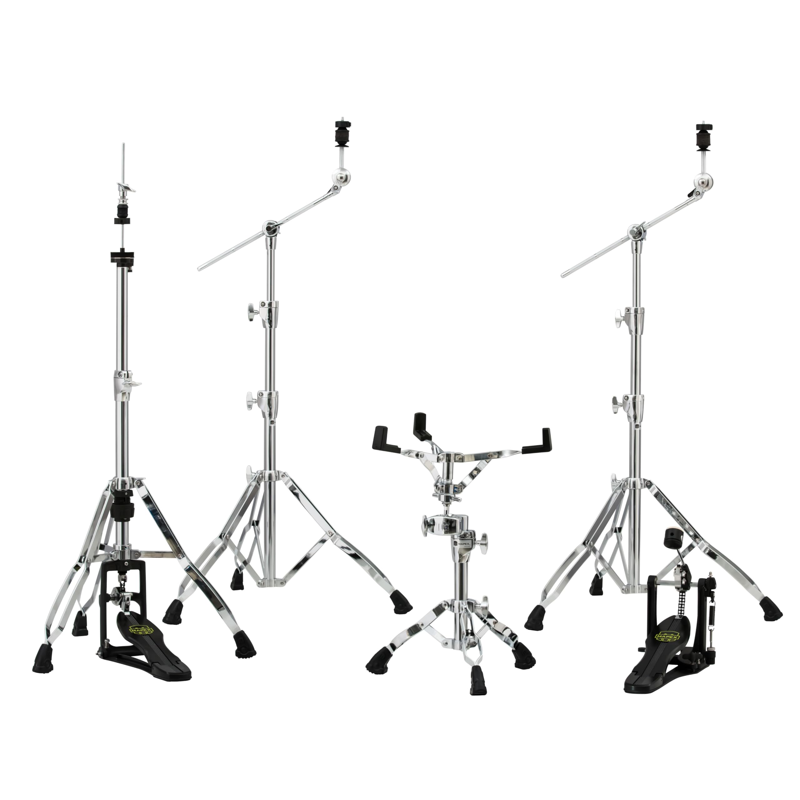 Mapex Armory 5-Piece Hardware Pack with Single Pedal - Chrome Plated