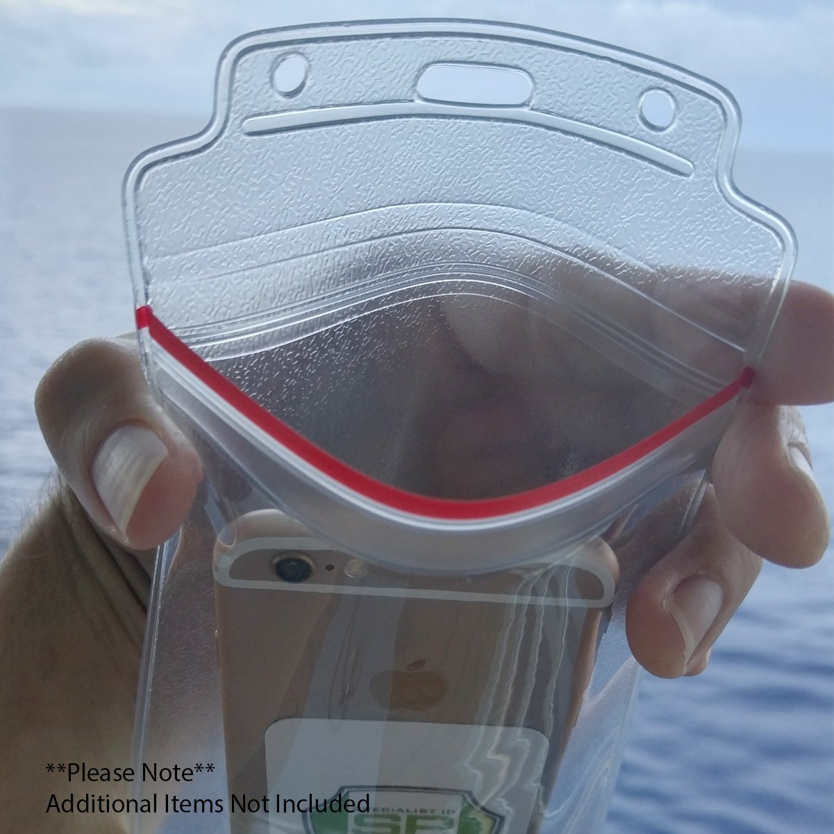 Extra große wasserabweisend 4 x 6 Badge Holder – Schwere mit wiederverschließbarer Zip Lock Top von Specialist ID (Toll für Cruise Essentials) 5 Pack