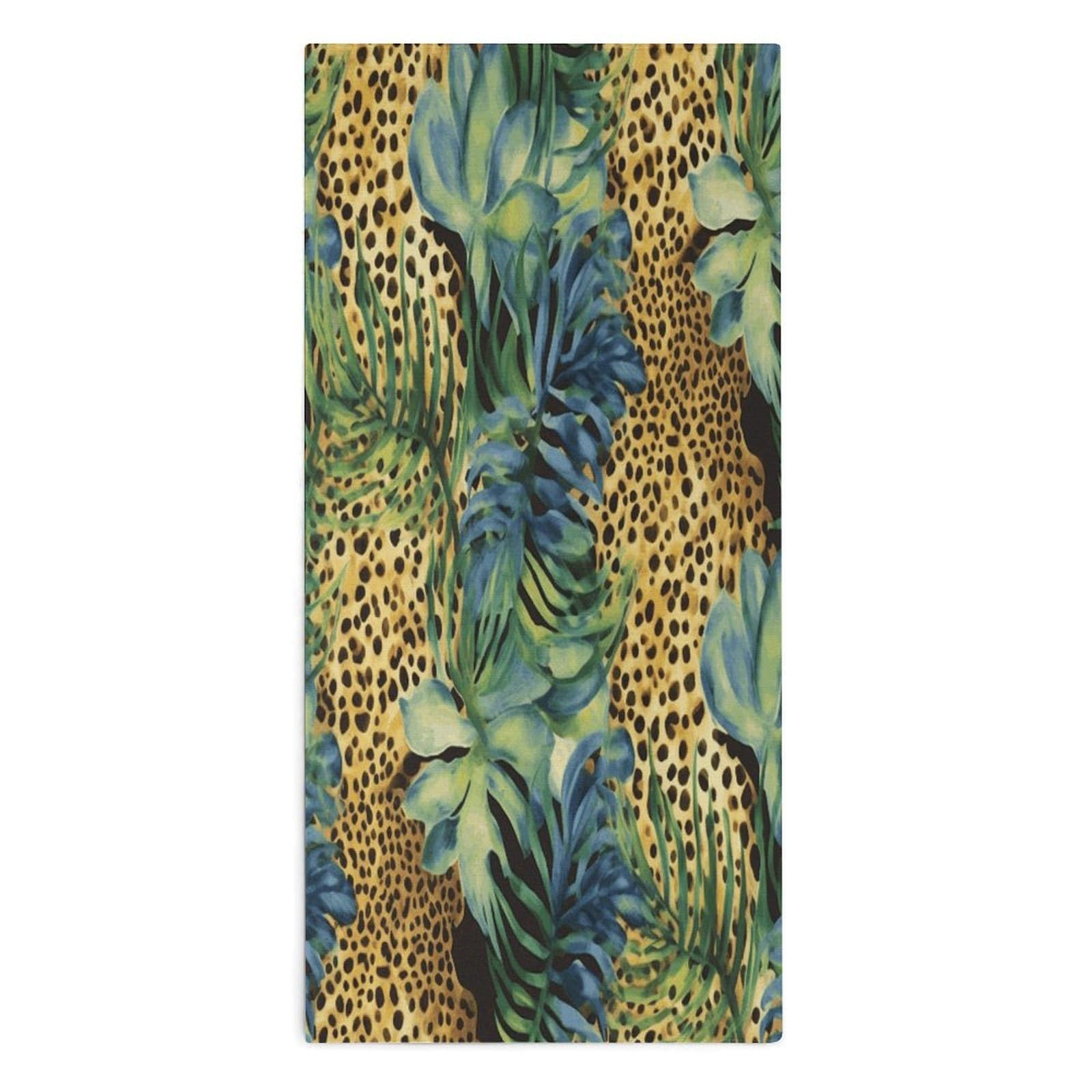 VstaDank Print Animal Leopard Print Jungle Towel Quick Dry Absorbent Towels for Beach Thin Soft Lightweight Travel Bath Towel Sand Free Super Microfiber Face Towels for Sport Bath Adults