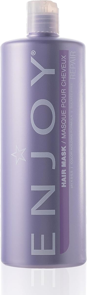 Enjoy Hair Mask – Tratamiento intensivo de acondicionamiento profundo para cabello seco y rebelde – Reparación suavizante e hidratante con queratina y proteína de guisante – Fórmula sin peso - 33.8 Fl Oz