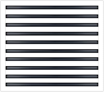 BUILDMART - 24x20 Modern AC Vent Cover - Decorative White Air Vent - Standard Linear Slot Diffuser - Register Grille for Ceiling, Walls & Floors - Texas Buildmart