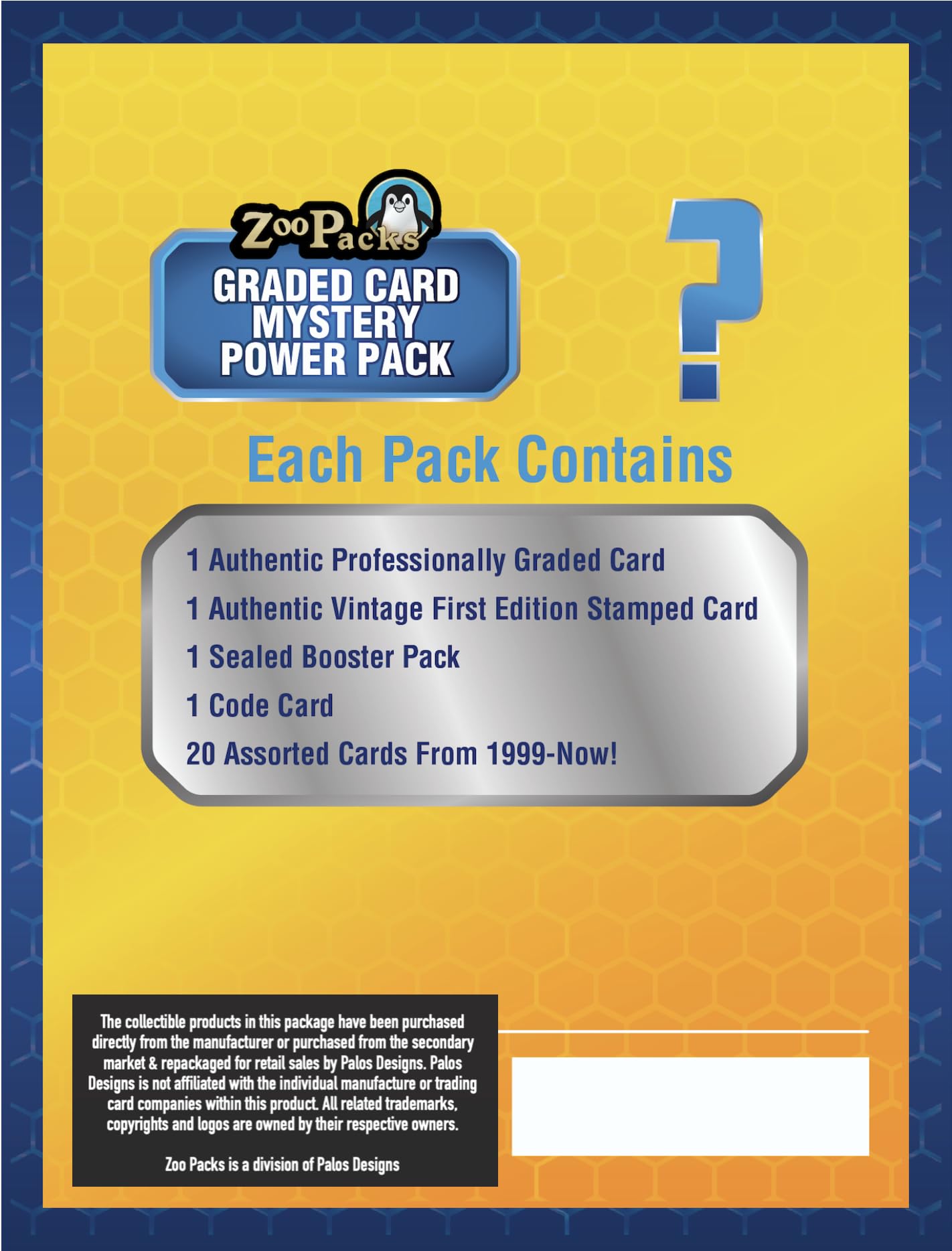 Amazon.com: Zoo Packs TCG Graded Card Mystery Power Pack - 1 PSA Or CGC Graded  Card + 1 Booster Pack + 25 Cards with 5 Being Holographic & 1 1st Edition