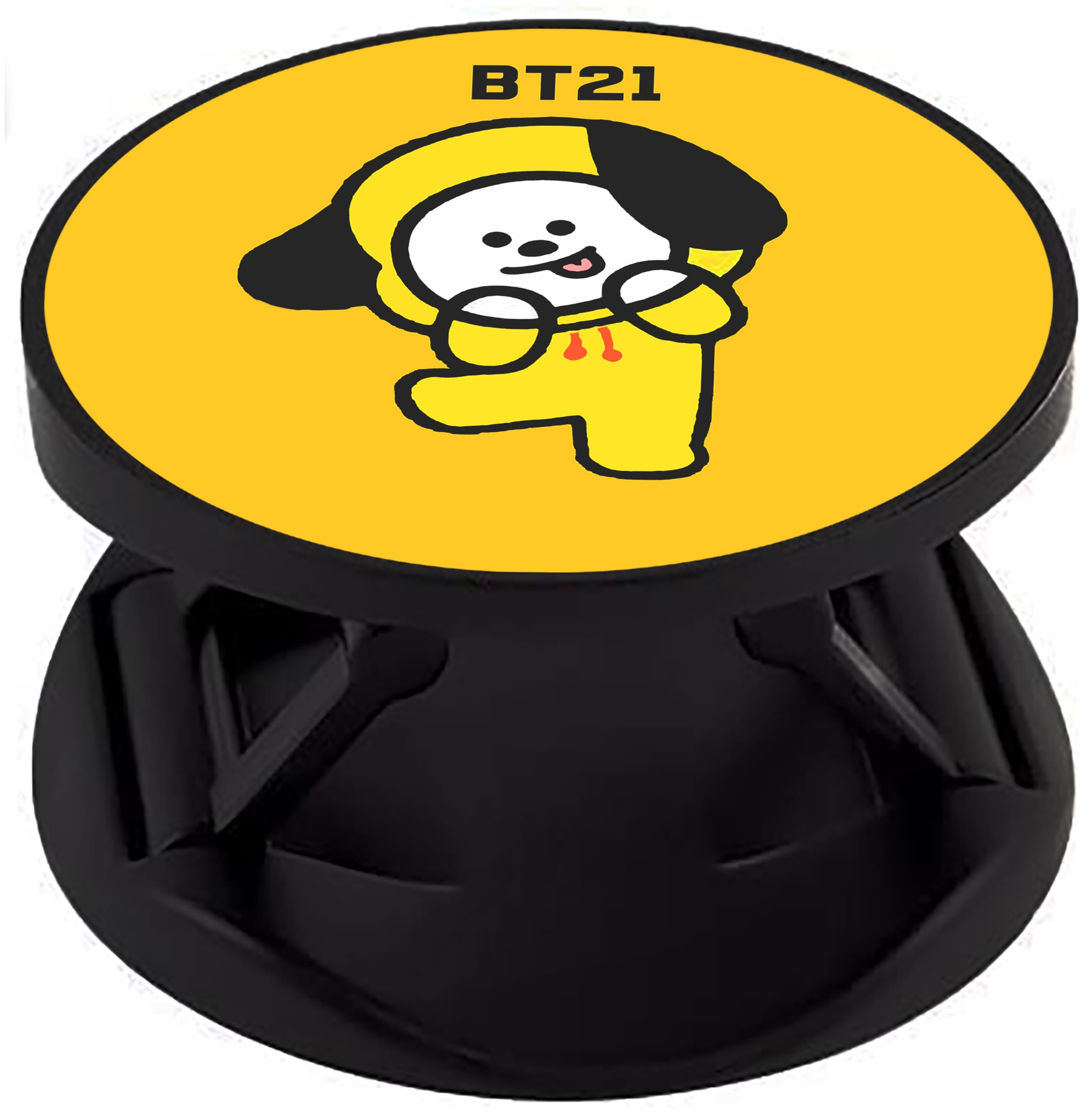 Eggshell® Premium Super Matte Phone Grip & Stand | Expandable Mobile Back Holder for Smartphones & Tablets | (BT21 = Dancing Chimmy)-picture-27