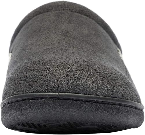 Miniatura 3 de NewDenBer Pantuflas de felpa con forro polar de felpa para hombre para interiores y exteriores