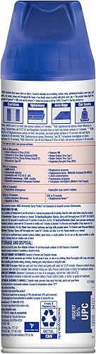 Vista 2 de Lysol Aerosol desinfectante de tela, desinfectante y antibacteriano, para desinfectar y desodorizar muebles suaves, Sundrenched Linen de 15 onzas