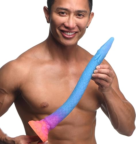 Miniatura 7 de CREATURE COCKS Makara - Consolador de serpiente de silicona que brilla en la oscuridad para hombres, mujeres y parejas. Consolador de silicona