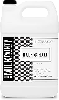 Real Milk Paint, Half and Half, Pure Tung Oil and Orange Peel Oil for Wood Finishing, Cutting Boards, Butcher Blocks, Clay, Stone, and Slate, Food Grade, 1 Gallon