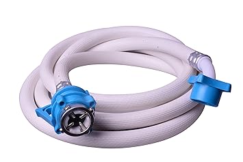 NIPRAM NATIONAL 3 METER Cold & Hot Water INLET PVC PIPE UNIVERSAL HOSE For Fully Automatic Top / Front Load / Loading Washing Machine Compatible With All Brands Washing Machine Inlet Hose��(3m)