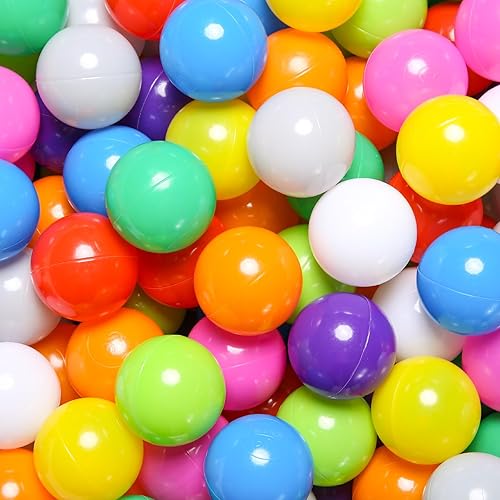 GOGOSO Pelotas mixtas  100 unidades coloridas y suaves bolas de juego para niños, bolas de juguete de plástico sin BPA, diversión segura y