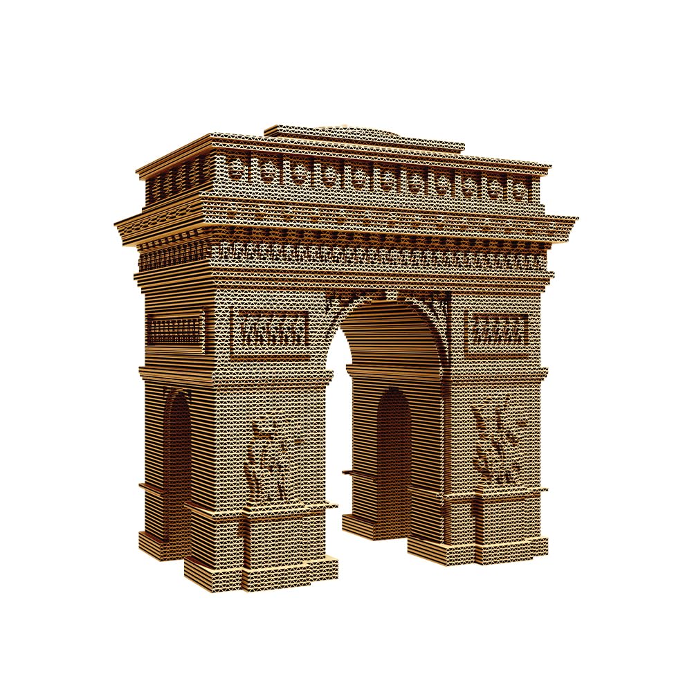 Triumphbogen Paris 3D-Puzzle aus Karton – Skulptur-Bausatz