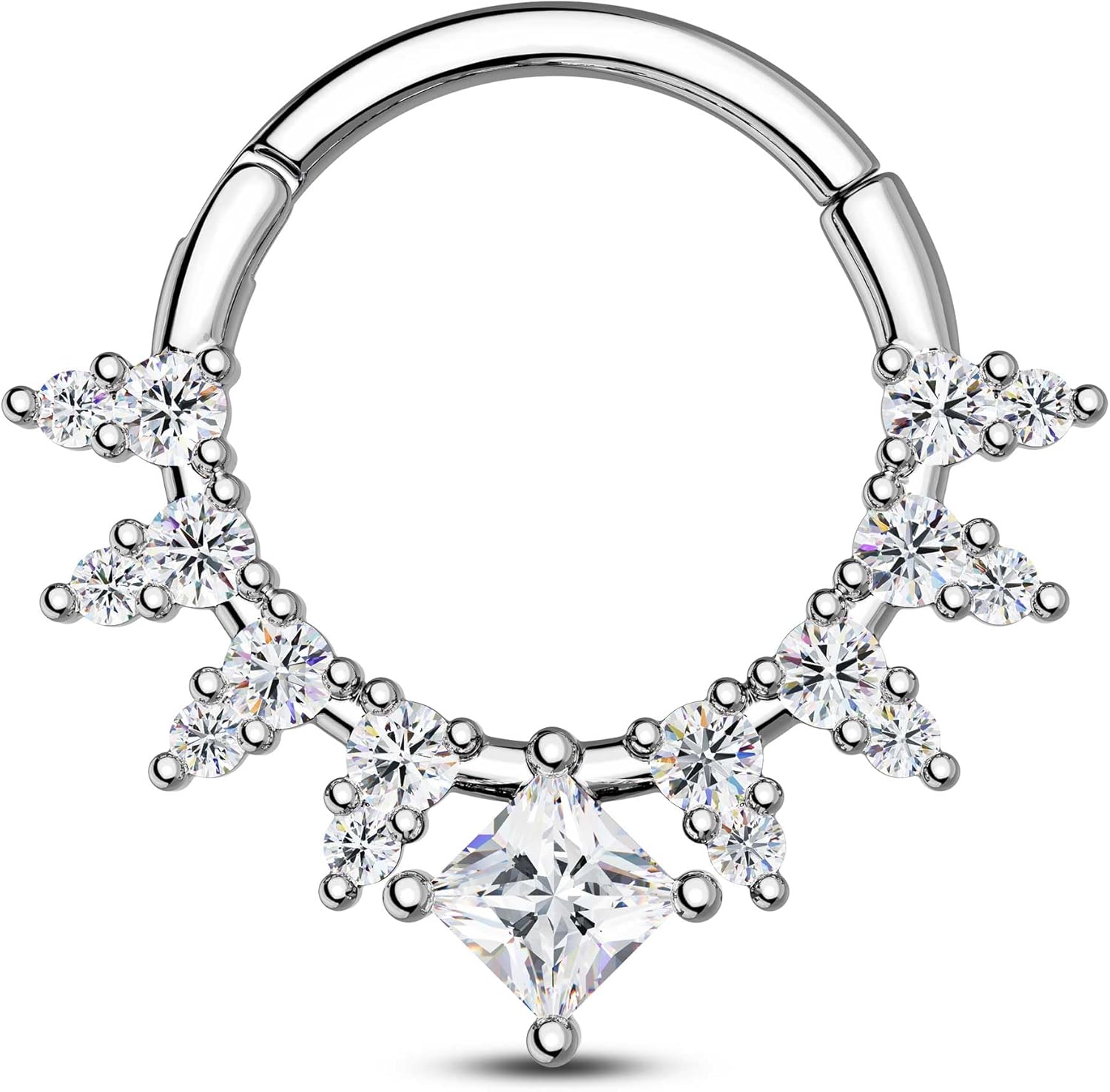 CM Crareesi Mania Septum Rings Clear CZ Septum Jamaica Ubuy