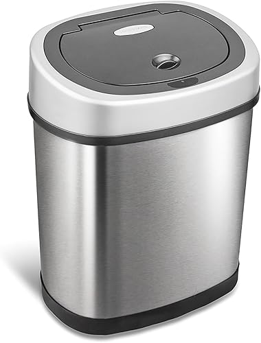 NINESTARS, cesto para basura automático, sin necesidad de tocar, con sensor de movimiento