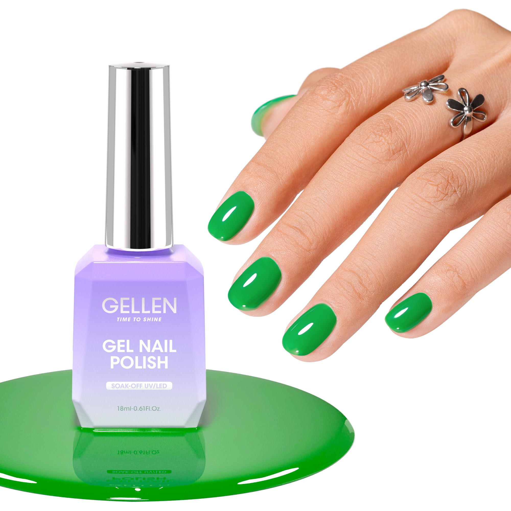 Amazon.com: GELLEN Green Gel Nail Polish, Cure with UV/LED Light Amazon.com: GELLEN Green Gel Nail Polish, Cure with UV/LED Light