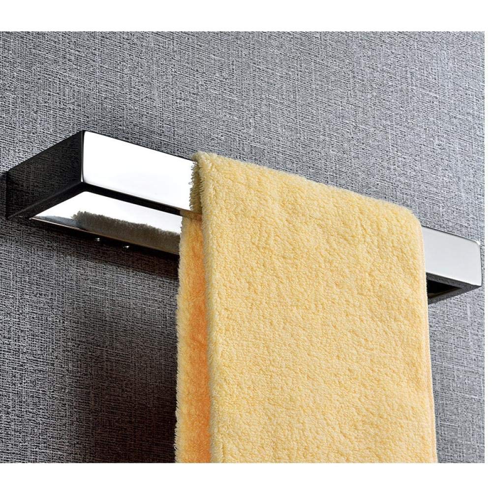 Porte-serviettes de salle de bain mural antirouille en acier inoxydable poli miroir SUS304