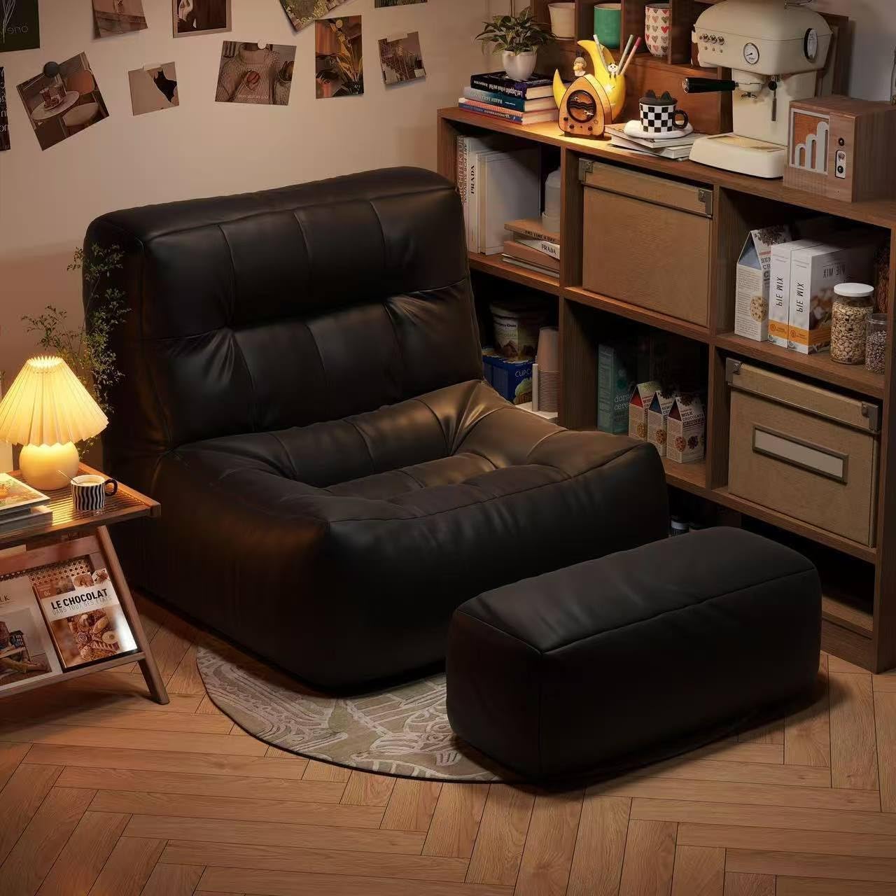 革素材　多目的フロアクッション · 座椅子•ソファークッション Amazon.co.jp: ビーズクッション ソファ 一人掛け 座椅子ソファー 一人