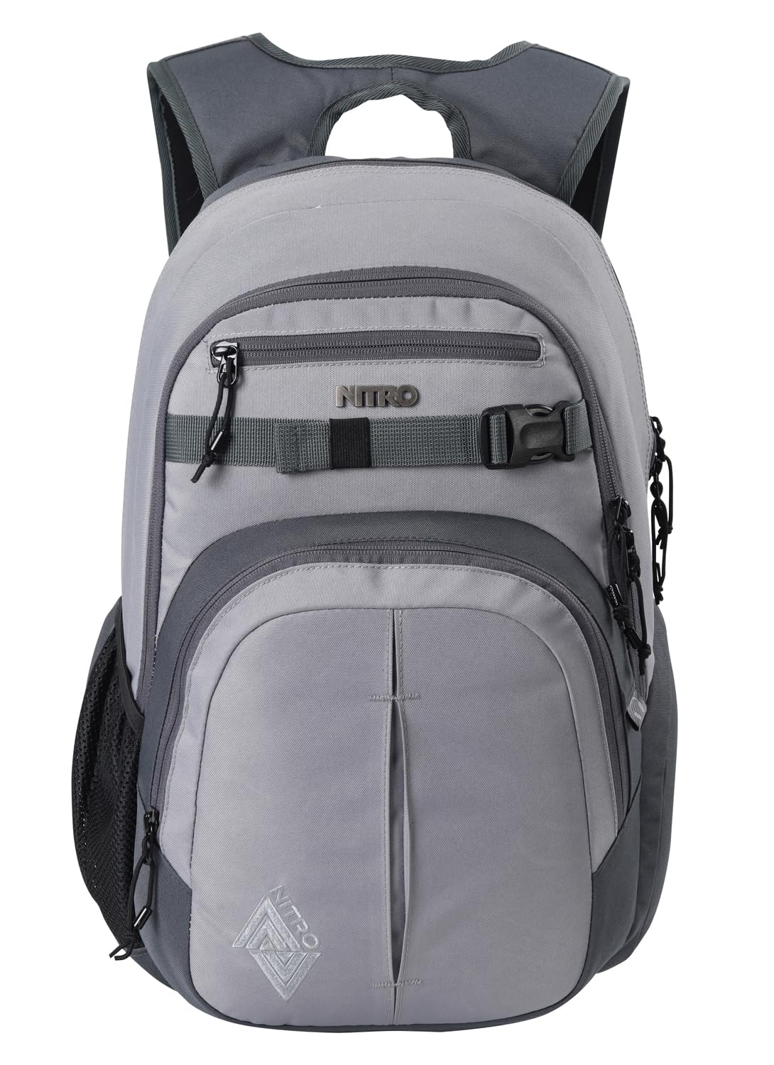Nitro Chase plecak szkolny z organizerem, plecak szkolny z kieszenią na laptopa o przekątnej ekranu 17", szary (Graphite), 35L, Plecak