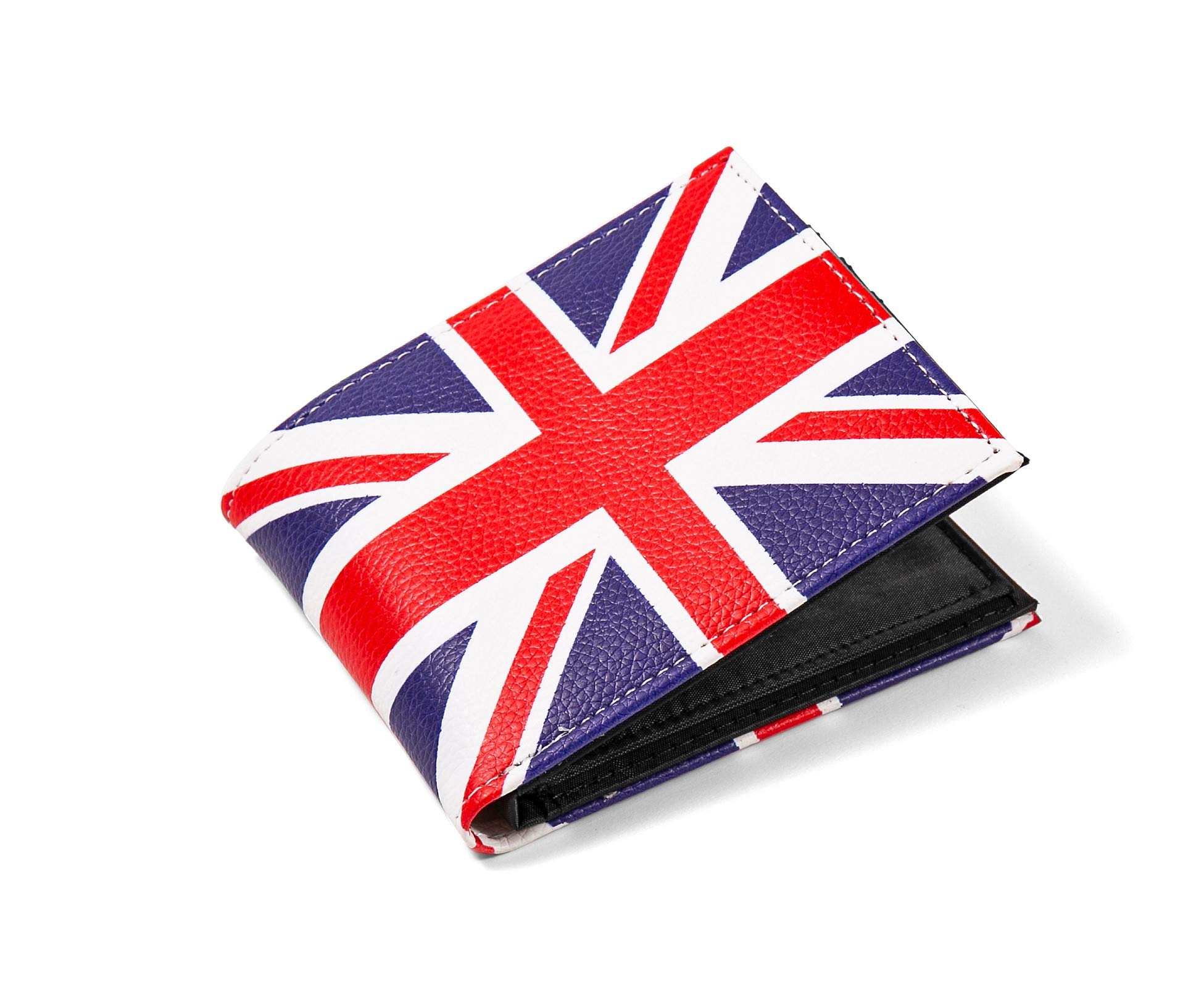 Union Jack British GB Flag Mens Retro Wallet Card and Coins Holder, Union Jack, M, Retro