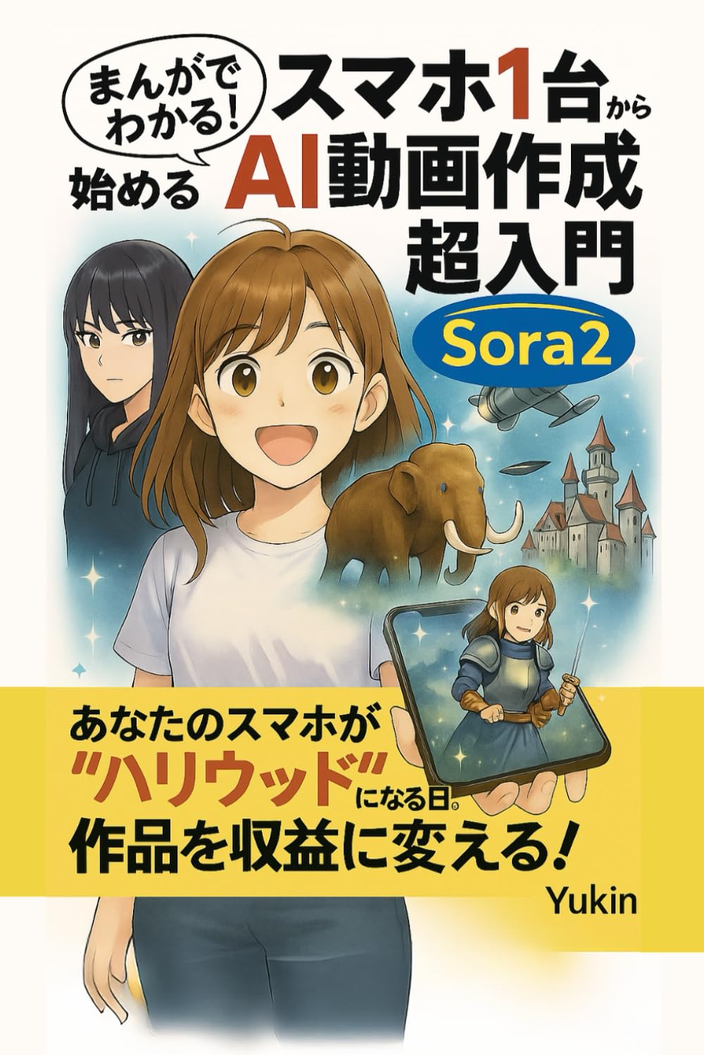 まんがでわかる！ 知識ゼロ・スマホ1台から始める AI動画作成 超入門: Sora2あなたのスマホが“ハリウッド”になる日【ChatGPT】【AI】【初心者】【入門書】