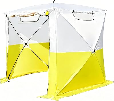 Pop Up Work Tent, Professional Work Tent 6.2ft x 6.2ft x 7ft, Instant Tool-Free Setup, Waterproof UV50+ Canopy for Construction Site, Outdoor Worksite, Gardening, Roadside Repairs & Emergency