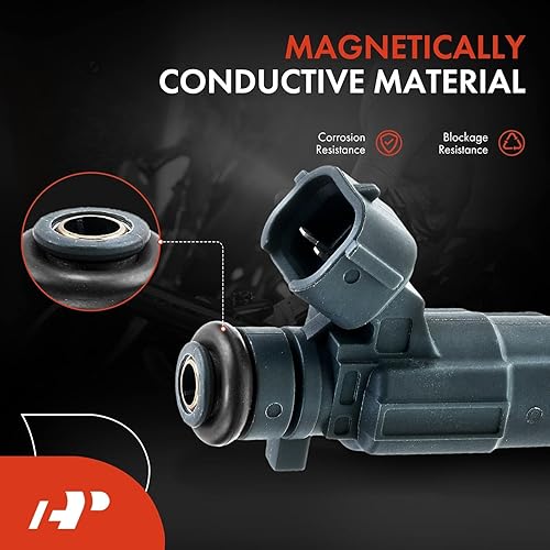 Miniatura 5 de A-Premium Inyectores de combustible compatibles con Hyundai Genesis Coupe 2010 2011 2012 L4 2.0L, gas, juego de 4, reemplazo # 35310-2C100