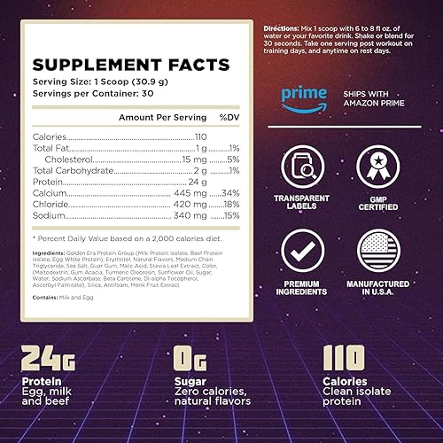 Miniatura 3 de Old School Vintage Brawn - Proteína de suero en polvo para mujeres y hombres, esculpe el cuerpo, aislado de suero en polvo, huevo, leche, proteína