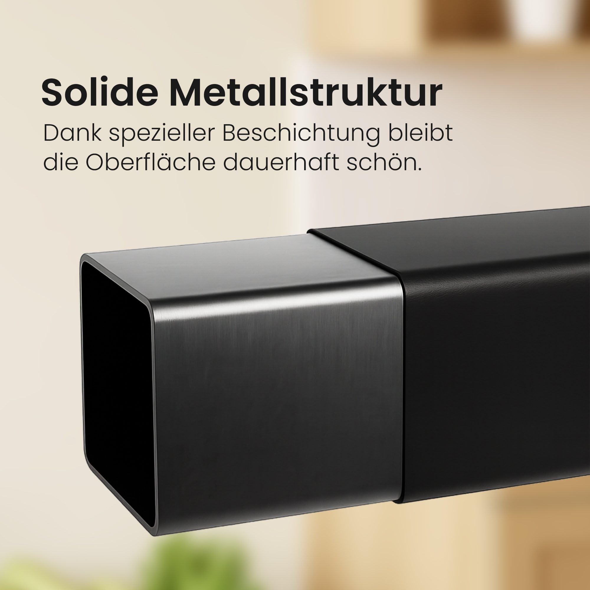 CLP Kaminholzständer innen Metall mit Rollen Hilta, Kaminholzregal aus stabilem Metall, Aufbewahrung für Brennholz im Wohnzimmer Farbe schwarz Größe 25x100x150 cm