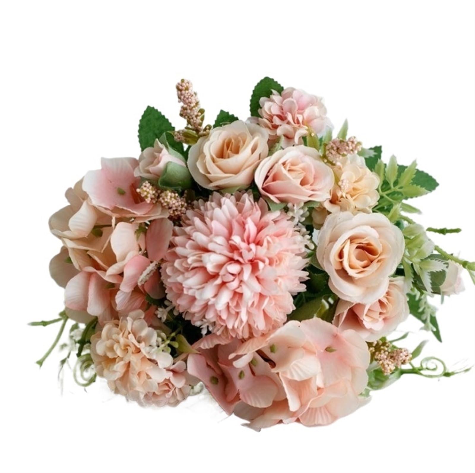 ZGCrumphant Artificial Wedding Bouquet 31cm Simulated Rose Wedding Handheld Flower Artificial Peony Bouquet Flowers For Home Party Decoration(Color13,2pcs)