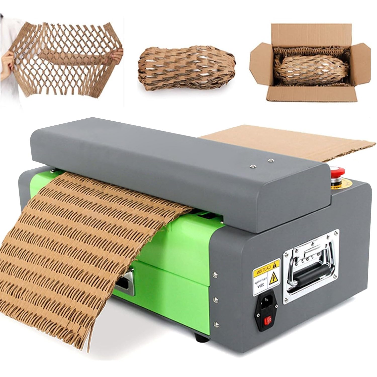 JXYQ Cardboard Shredder for Corrugated Board and Carton Box Cutting, 325mm Width Slitting Mesh Strip Machine
