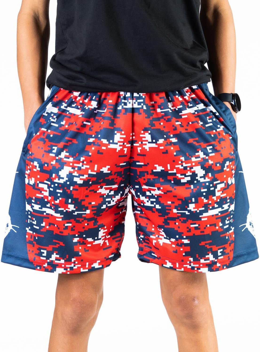 ChalkTalkSPORTS Lacrosse Performance Shorts - Patriotic Camo - Lacrosse Athletic Shorts - Adult Medium - Image 5