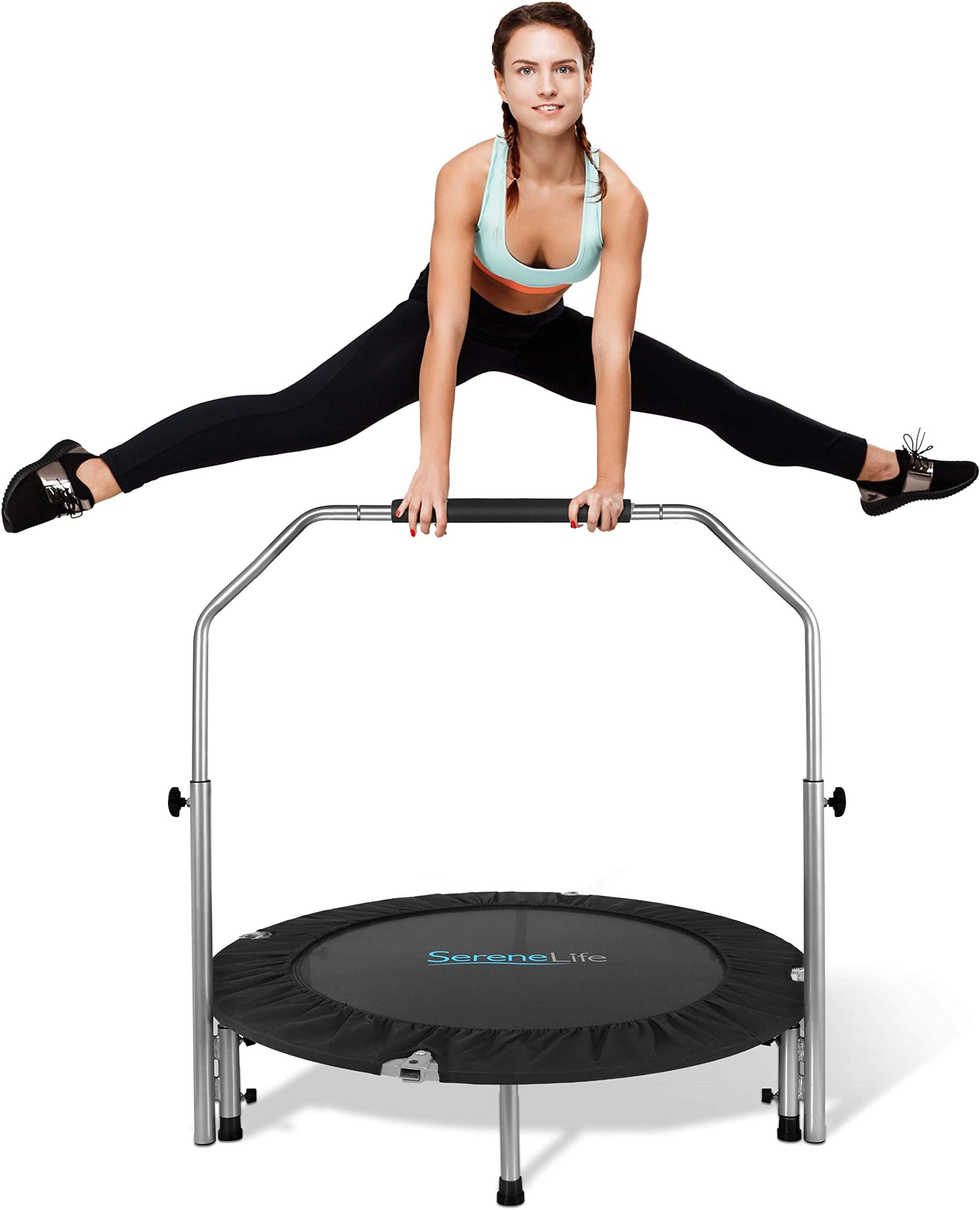 SereneLife Indoor TRAMpoline Portable Fitness Rebounder 30" Jumping