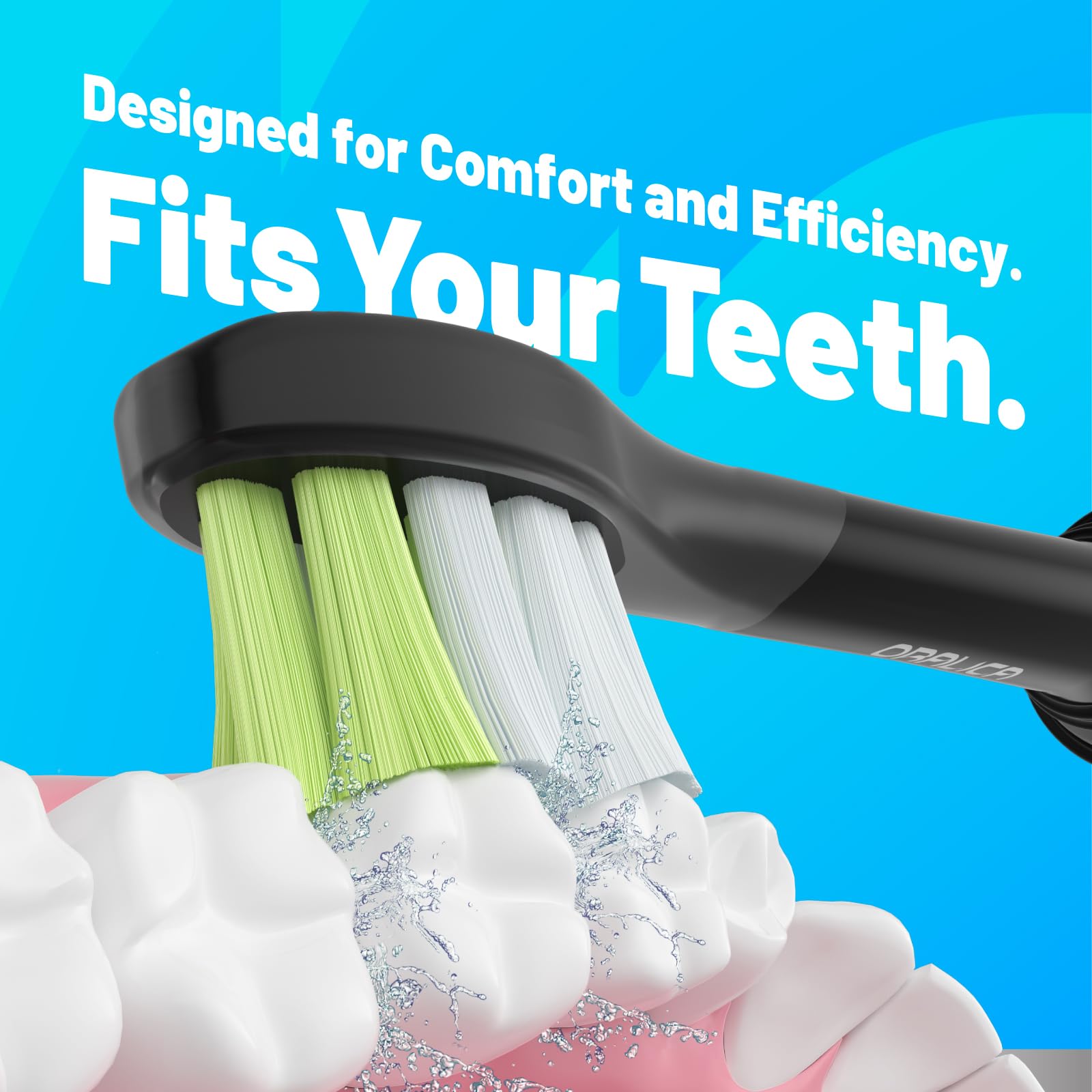 Cabezales de repuesto compatibles con Philips Sonicare W DiamondClean HX6062 HX6063 HX6064, blanqueamiento, eliminación de manchas de placa con cerdas medianas y goma limpiadora de lengua,