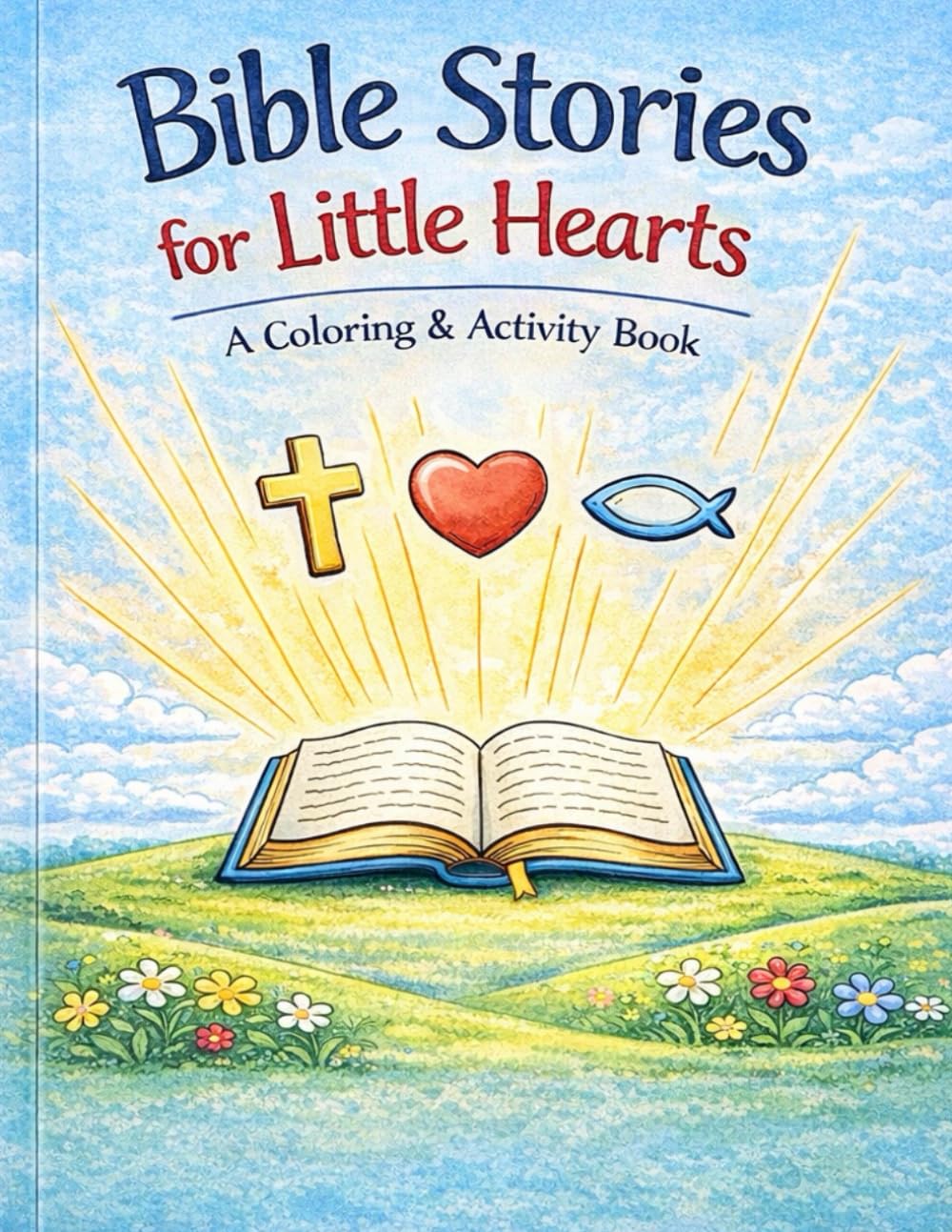 Bible Stories for Little Hearts: A Coloring & Activity Book